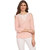Fashionaire beautiful and stylish Peach color Neck Lacing with cold Shoulder top for women