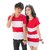 Korean Red and white t shirt dress combo for couple