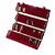 ADWITIYA Combo-Red Big Earring Tops Studs Case and Rust Bangle Jewelry Storage Organizer Travel Friendly Gift Box