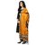 Meia Sarees Printed Khadi Silk  With Tessels Mustard Coloured Casual Wear Women's Dupatta.