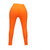 ANOMA Cotton Solid Orange Leggings For Women's