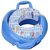 Royal Cushioned Potty Seat, Toilet Seat with Handle (Blue)