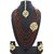 Charming Jewelry Bridal Red Green Crystal Kundan Necklace 4pc Jewelry Set