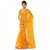 Meia Yellow Cotton Printed Saree With Blouse