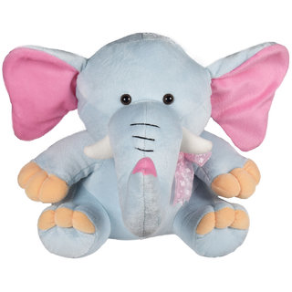                      Ultra Baby Elephant Soft Toy 11 Inches - Light Grey                                              