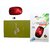 multybyte   Wireless Optical   Mouse shape MMPL W-1 For DELL, HP, ACER, SONY, LG, COMPAQ, HCL, APPLE  (Red Color)