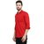 Pacman Blood Red Slim Fit Cotton Mens Trendy Semi Formal Shirt SHFS0039