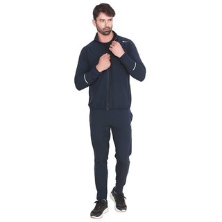nike navy polyester lycra tracksuit
