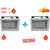Sahu 666 Rechargeable 18 LED SQR white Emergency Lights.(Buy 1 Get 1 Free).with 2 charger