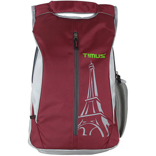 Timus Class 19 Litres Red College Bag School Casual Backpack for Boys and Girls 19 L Backpack (Red)