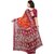 Meia Orange Bhagalpuri Silk Self Design Saree With Blouse