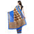 Meia Blue Cotton Self Design Saree With Blouse