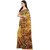 Meia Yellow Georgette Self Design Saree With Blouse