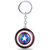 Avengers Superhero Captain America Shield Metal Spinning Keychain