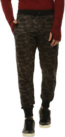 Urbano Fashion Men's Camouflage/Military Printed Dark Grey Cotton Track Pants (Size : 28)