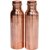 Standard Copper 1Litre Water Bottle Set of -2