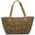 TARUSA Turmeric Yellow Cotton Fabric Abstract Geometric Tote Bag For Women