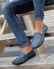 Evolite Blue Stylish Loafers, Smart Casuals for Men and Boys