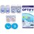 Optify Unisex Blue Monthly Disposable Contact Lens Without Power