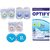 Optify Darkblue-Green-Honey Monthly Color Contact Lens  (Zero Power, Darkblue-Green-Honey)