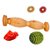 NP NAVEEN PLASTIC Acupressure foot Roller Wooden With Acupressure Ball + Thumb Pad And Massage Rings