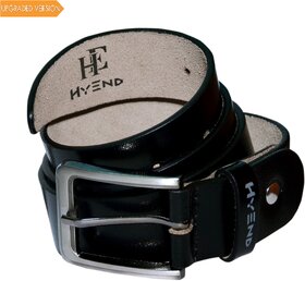 HyEnd Men's/Boys Black Original Leather Formal/Casual Belts