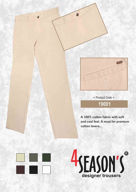 Buy Brand 8 Light Brown Fit Men Pure Cotton Trousers Online @ ₹899 from  ShopClues