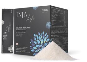 INJA Life COLLAGEN Protein from Japan  Blueberry Flavour - 30 sachets of 5 gms