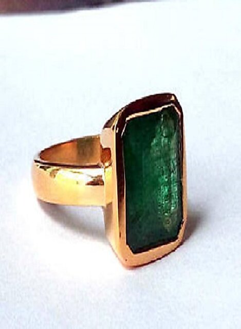 Natural Emerald (Panna ) Gemstone Silver Ring Of 5.25 Ratti at Rs 1299 |  Bharat Nagar | Roorkee | ID: 9913156062