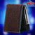 POLLSTAR Men's High Quality RFID Blocking Genuine Leather Purse With Pebbled Strip  (WL730BN)
