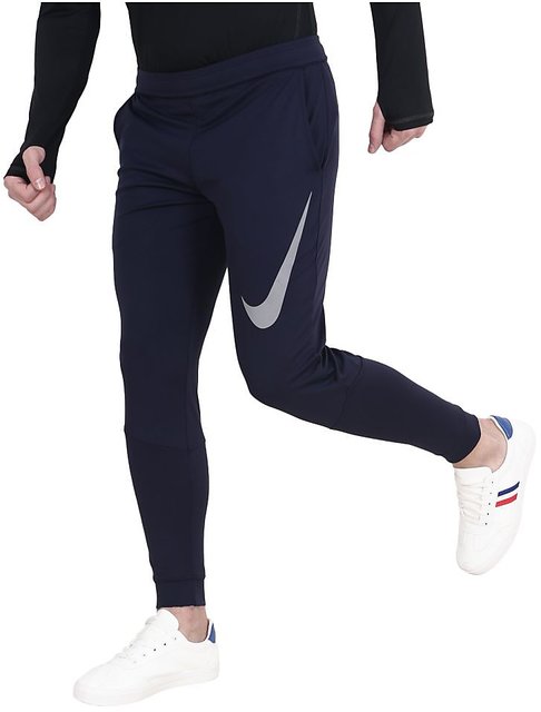 Nike Men's Navy Polyester Track pants 