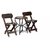 Onlineshoppee Wooden beautiful handmade Round Coffee Table With 2 Chair
