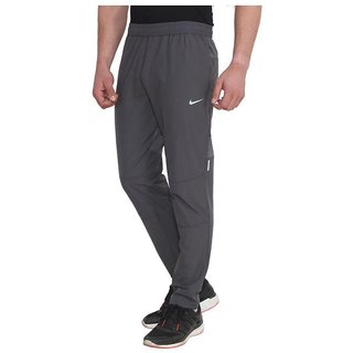 grey polyester track pants