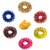 Acupressure Massage Sujok Ring in Assorted Colors Set of 6 (Free Thumb Pad)