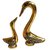 Satya Vipal  Decorative Gold Plated Oxodized Work Swan Pair set