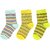 Neska Moda Cotton Crew Length Multicolor Kids 3 Pair Socks For 2 To 4 Months 