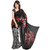 Indian Beauty Women's Georgette Printed With Blouse Saree
