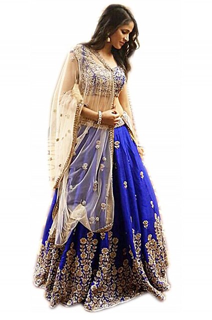 Buy Manvaa Womens Grey Colour Net Lehenga Choli Online @ ₹3119 from  ShopClues