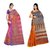 Fabwomen Multicolor Net Printed Saree With Blouse