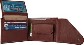 Leather Wallet for Men, Original Leather, Brown, (M-0022)