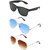Zyaden Combo of 3 Wayfarer Sunglasses