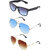 Zyaden Combo of 3 Wayfarer Sunglasses
