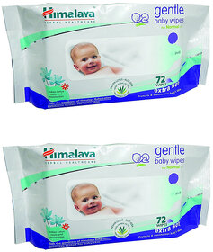 Himalaya Gentle Baby Wipes 72 Pack of 2