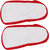 Neska Moda Baby Boys and Girls Red Checks Cotton Velcro Anti Slip Booties For 0 To 12 Months