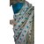 Bollywood Style Embroidered Zarana Silk Saree with Contrast Blouse