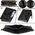 POLLSTAR Button Bi-Fold Horse Leather Short Purse (WL53BK)