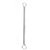 Spiral Silver Metal Long Key Chain Stretchable String Metal Clip Holder Key Chain
