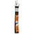 Premium Quality Fabric Double Sided Printed Jagdamba with Jay Maharashtra Black/Orange Locking Hook Key Ring Key Chain for Fashion Lover