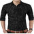 Baleshwar Men's Casual Slim Fit Shirt - Black Casual Dotted Shirt for Men