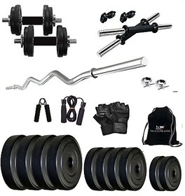 Protoner PVC 20kg Combo 3 Leather Home Gym and Fitness Kit